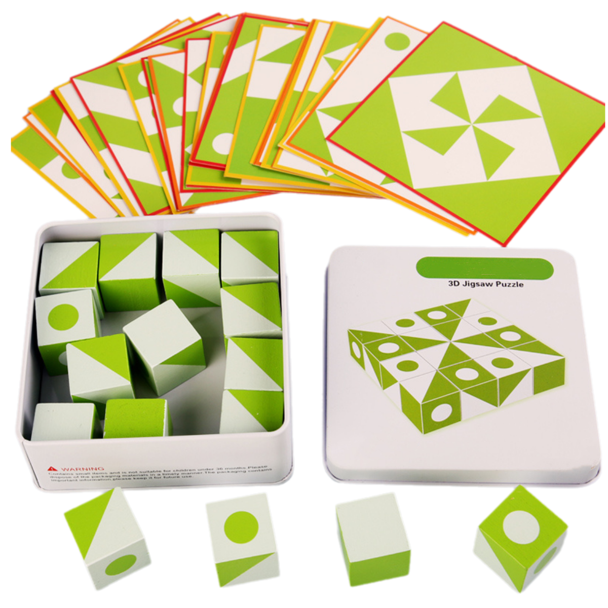 Woodworking Jigsaw - Wooden 3D Puzzles Game Geometric Shape