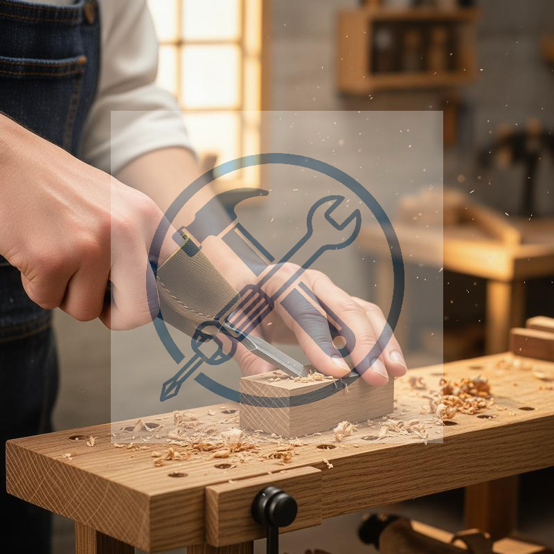 Woodworking Kitchen Projects - Knife Sharpening Finger Guard Anti Slip