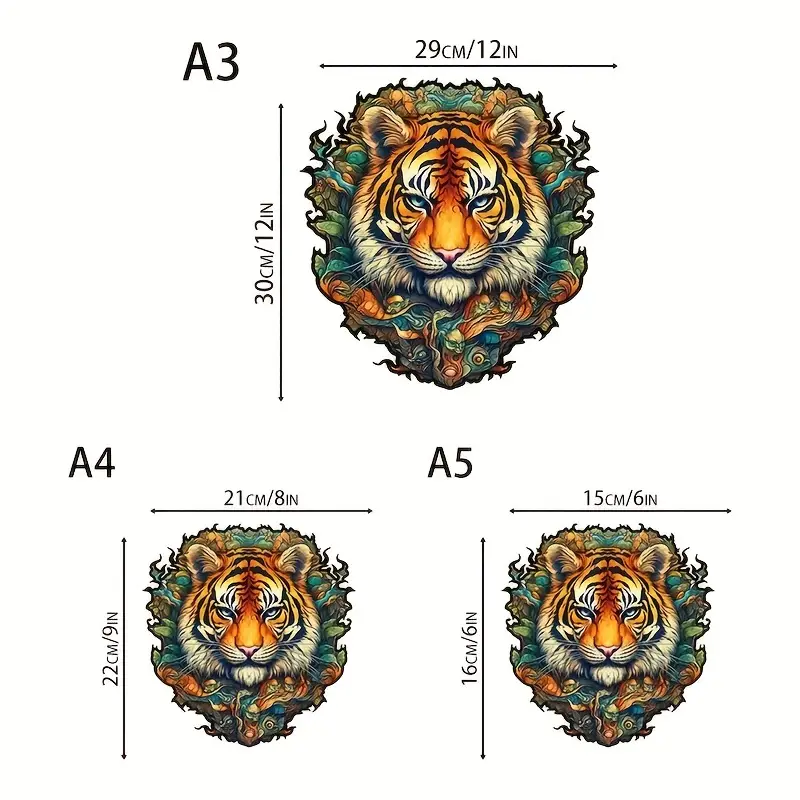 Tiger Wooden Jigsaw Puzzle, Un - مراجعة Woodworking Jigsaw وسعره