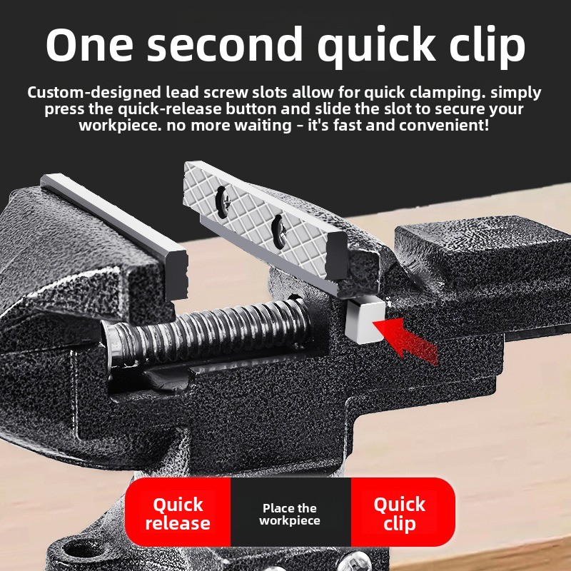 Quick-Release Dual-Use Cast St - مراجعة Woodworking Quick Release Vise وسعره