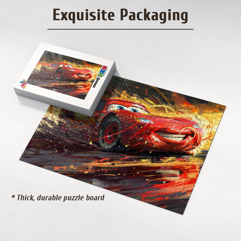 Disney Cars Red Lightning McQu - مراجعة Woodworking Jigsaw وسعره