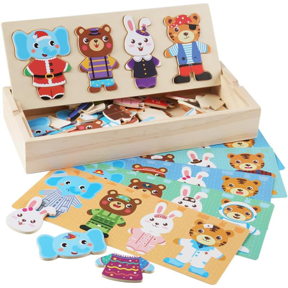 Wooden Jigsaw Bear Family Puzz - مراجعة Woodworking Jigsaw وسعره