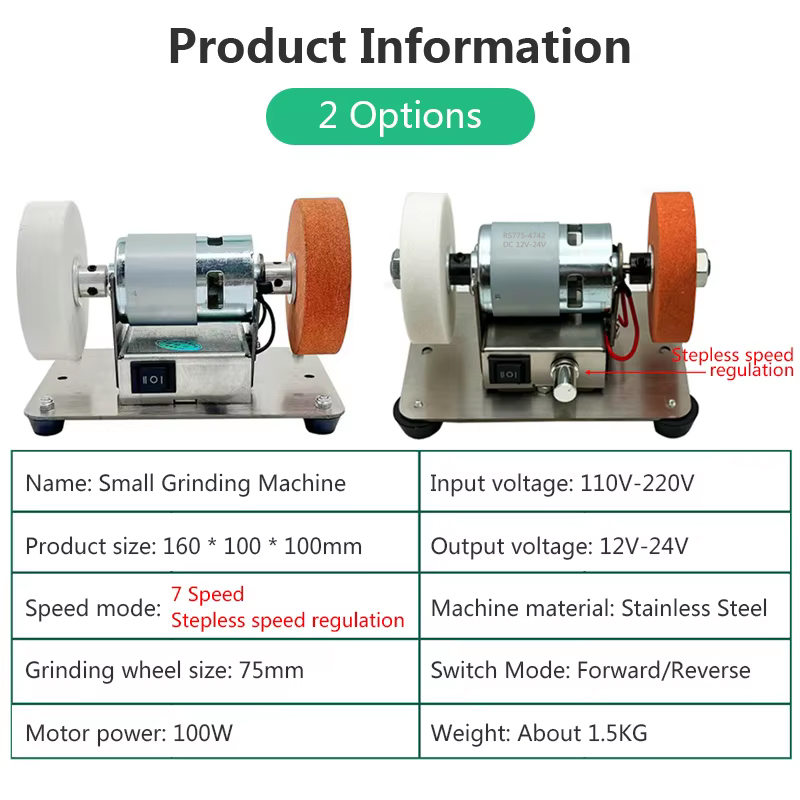 110V-220V Mini Grinding Machin - مراجعة Woodworking Tool Stores وسعره