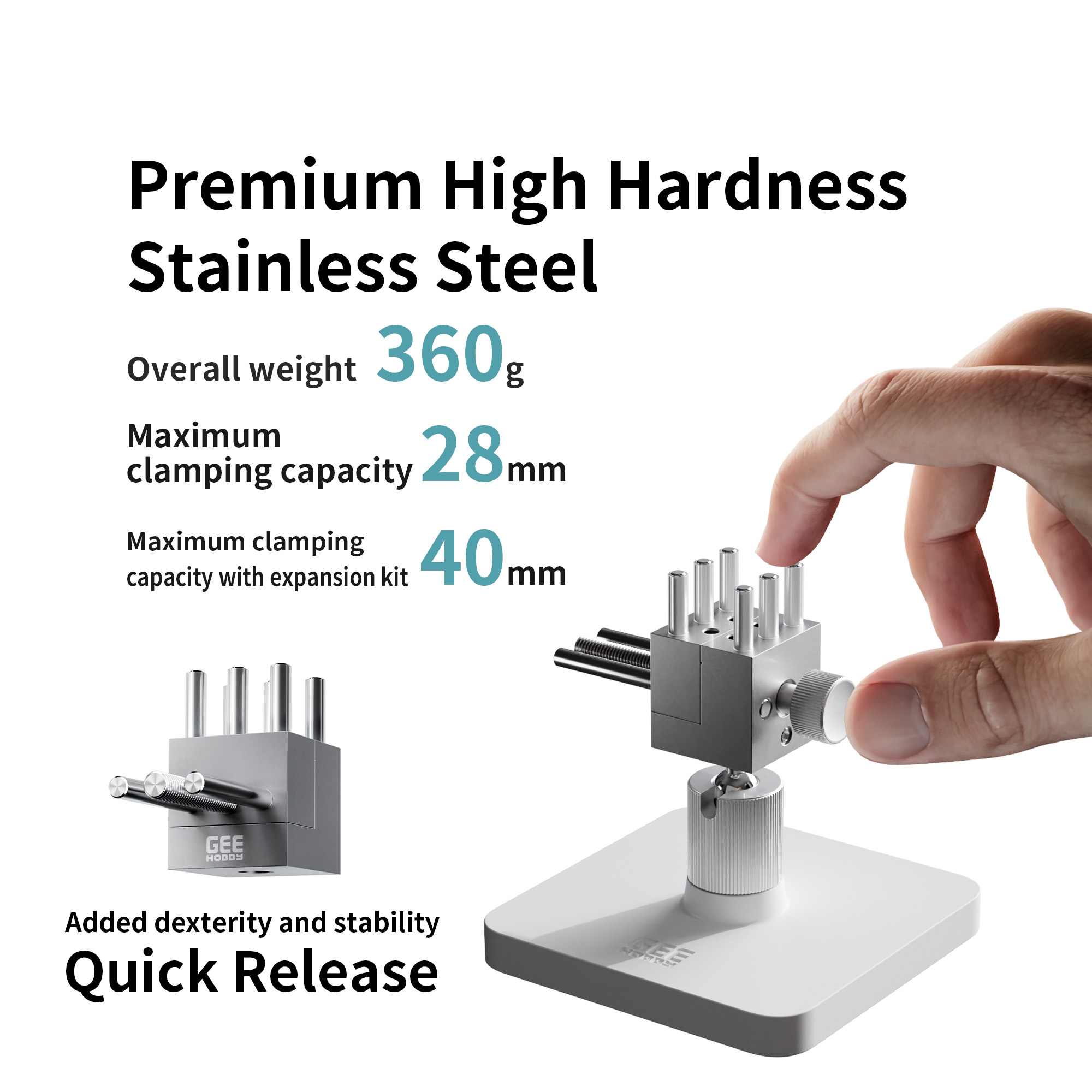 Geehobby Stainless Steel Hobby - مراجعة Woodworking Quick Release Vise وسعره