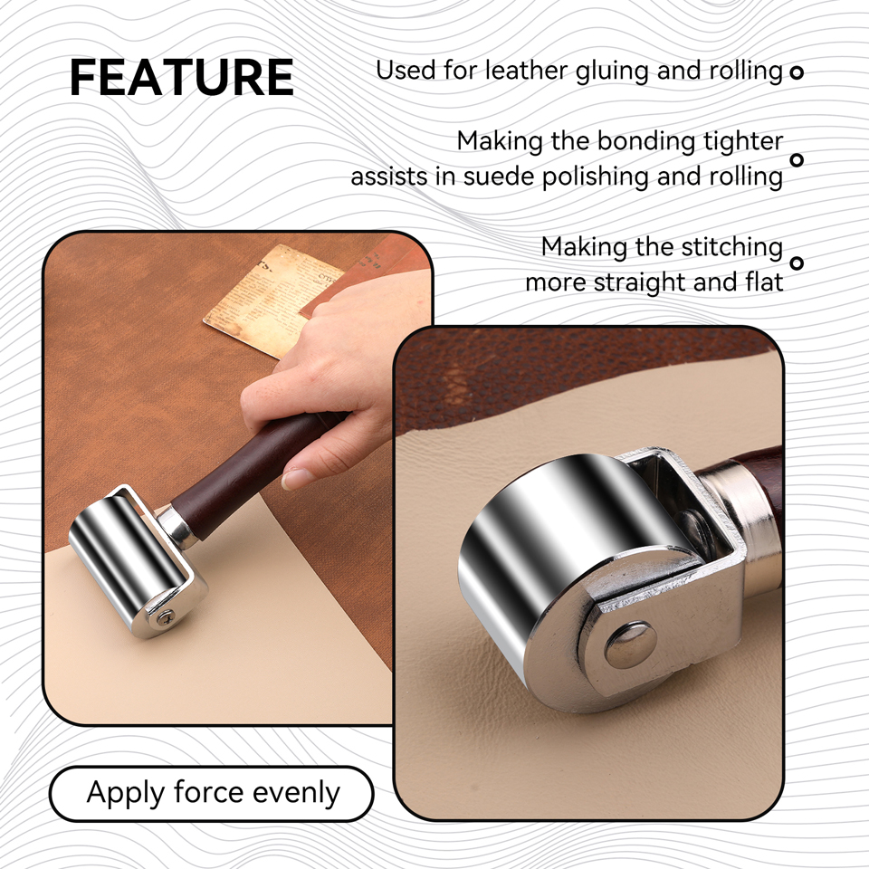 KRABALL Leather Press Edge Rol - مراجعة Woodworking Tool Stores وسعره