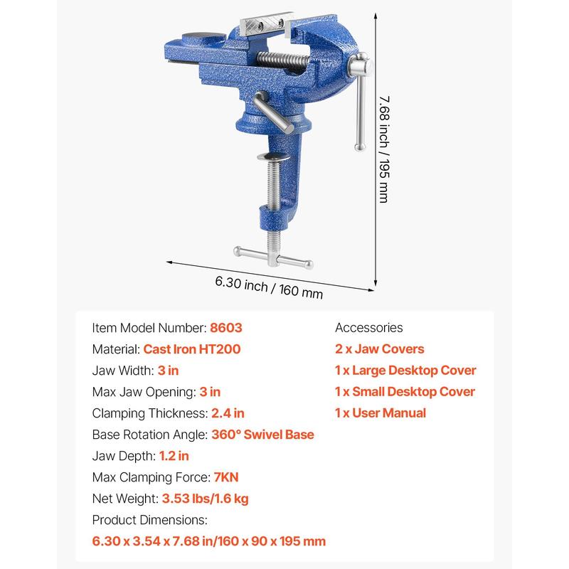 Bench Vise, 3 Inch, Portable W - مراجعة Woodworking Quick Release Vise وسعره