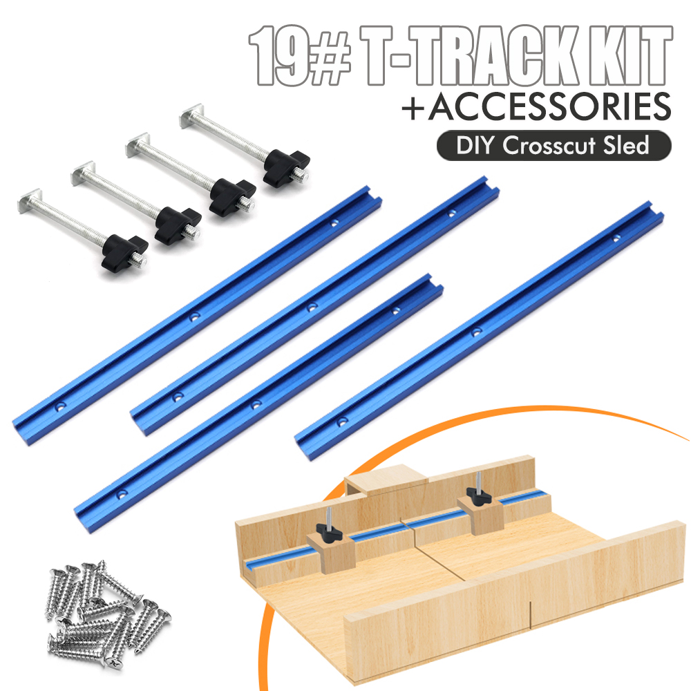 Woodworking 19# T-track Kit an - مراجعة Workbench Woodworking وسعره