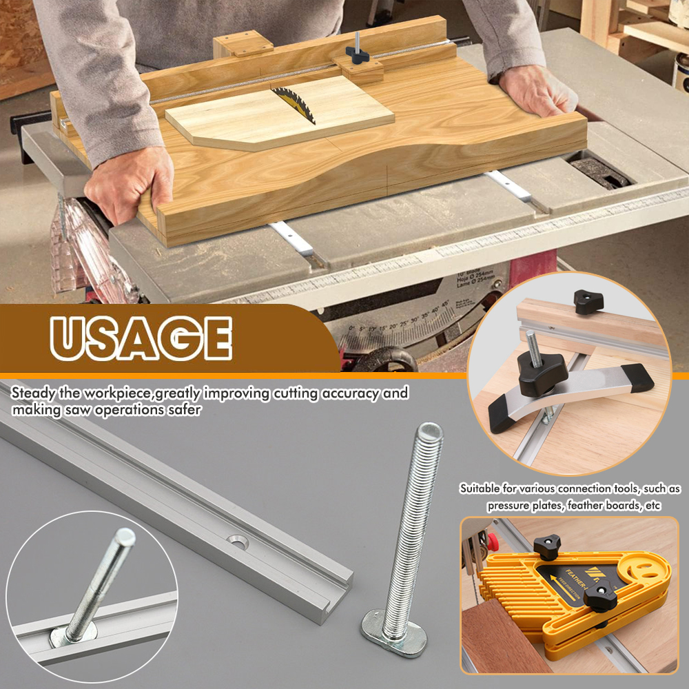 Woodworking 19# T-track Kit an - مراجعة Workbench Woodworking وسعره