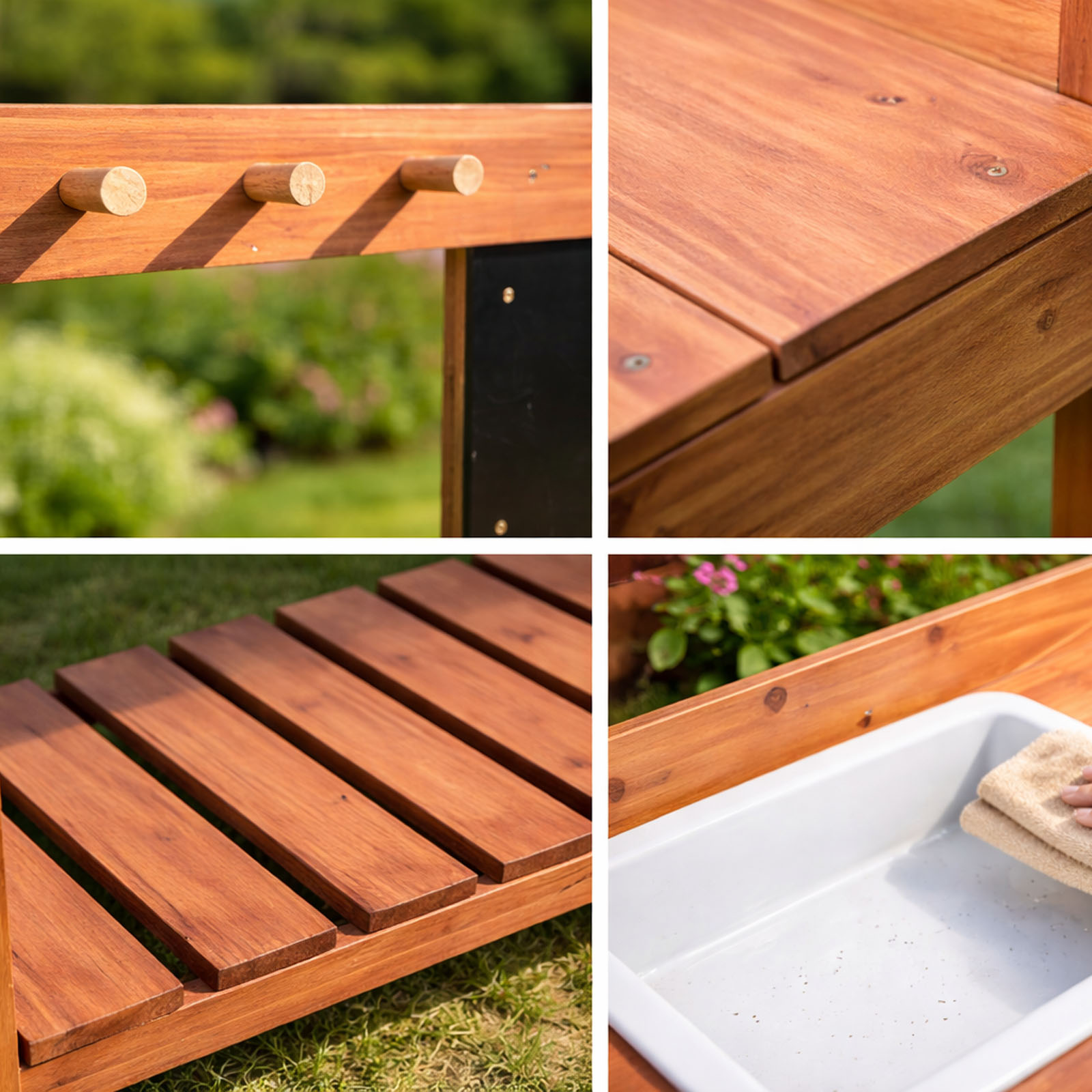 Wooden Potting Benches For Chi - مراجعة Workbench Woodworking وسعره