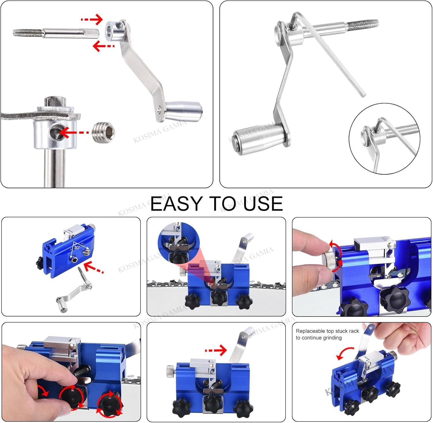 Portable Manual Chain Saw Blad - مراجعة Woodworking Jigsaw وسعره