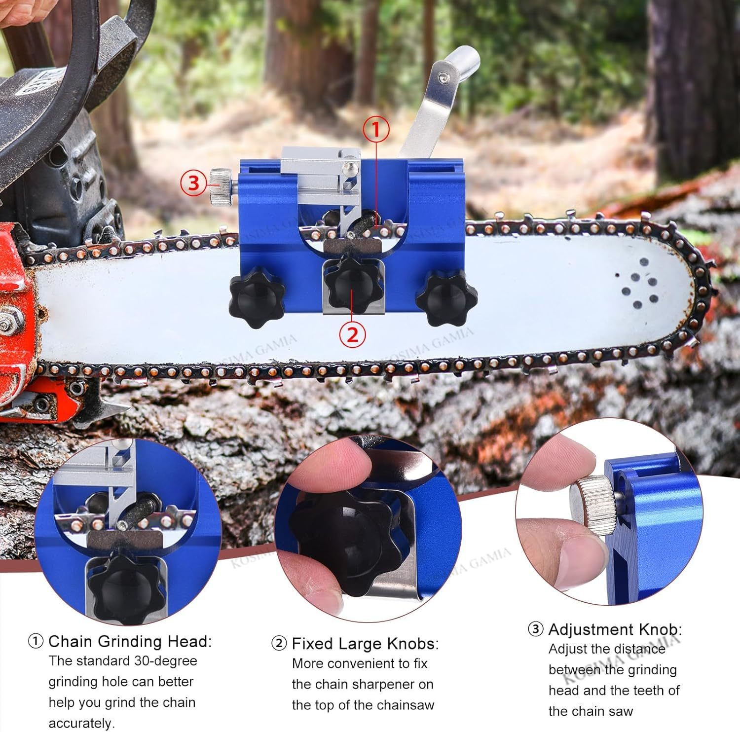 Portable Manual Chain Saw Blad - مراجعة Woodworking Jigsaw وسعره