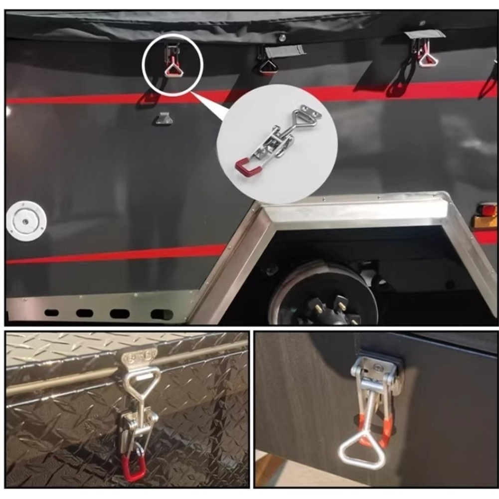 4Pcs Stainless Steel Fixture L - مراجعة Woodworking Quick Clamps وسعره