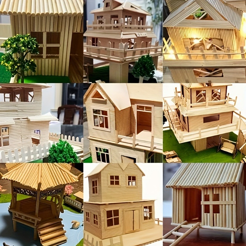 100Pcs Round Wooden Stick DIY  - مراجعة Woodworking Class وسعره
