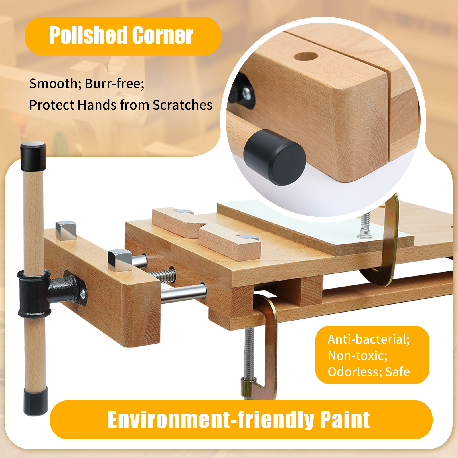 Beech Wood Vise Workbench, Woo - مراجعة Woodworking Quick Release Vise وسعره