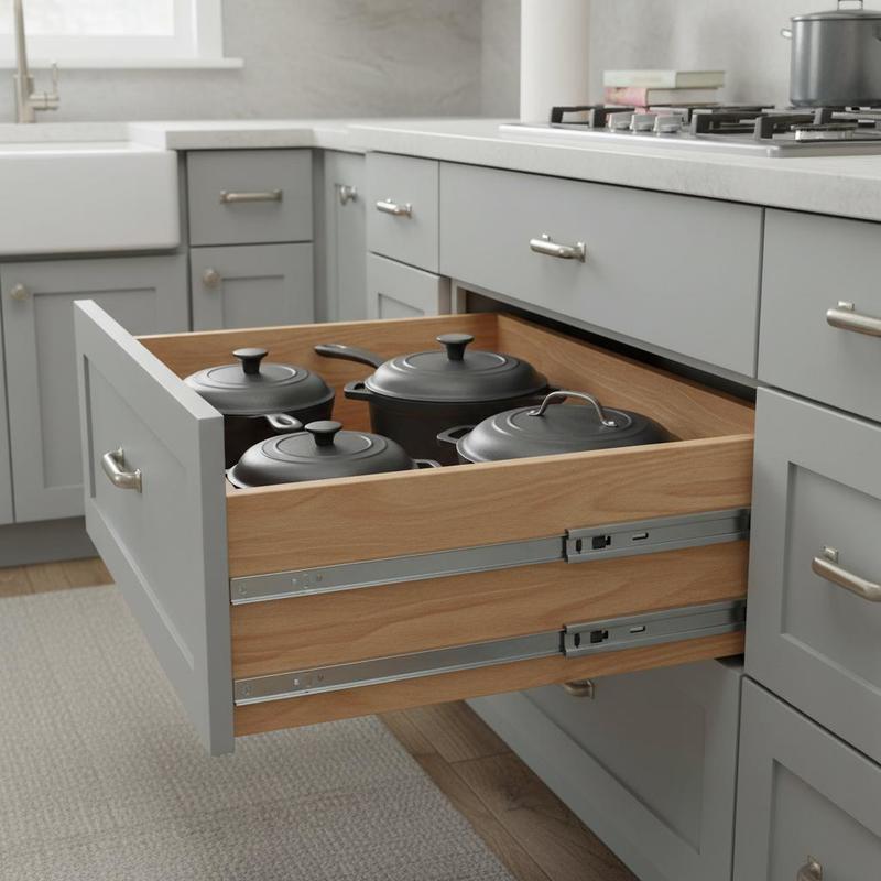 Cabinet Runners 24 Inch For Ki - مراجعة Woodworking Kitchen Projects وسعره
