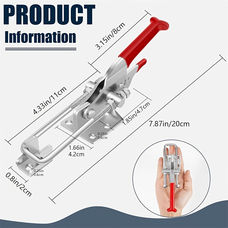 2Pcs Heavy-Duty Clamps Adjusta - مراجعة Woodworking Quick Clamps وسعره