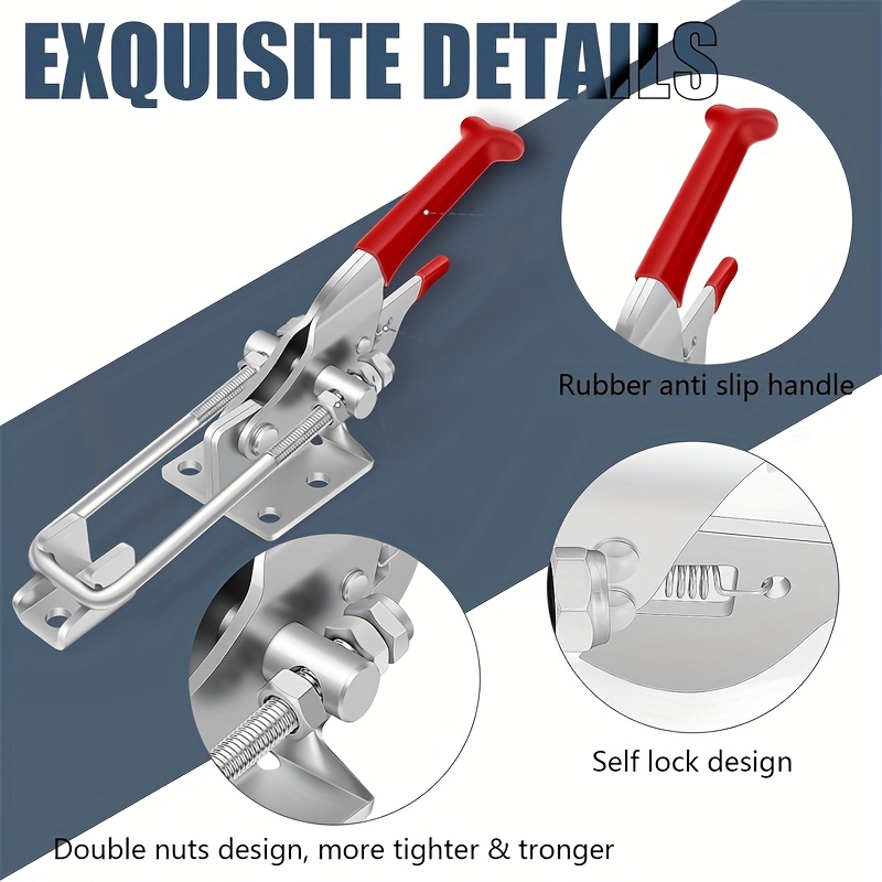 2Pcs Heavy-Duty Clamps Adjusta - مراجعة Woodworking Quick Clamps وسعره