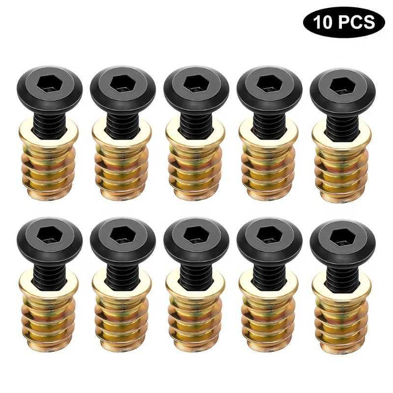 10PCS Nut Threaded Inserts Com - مراجعة Woodworking Tool Stores وسعره