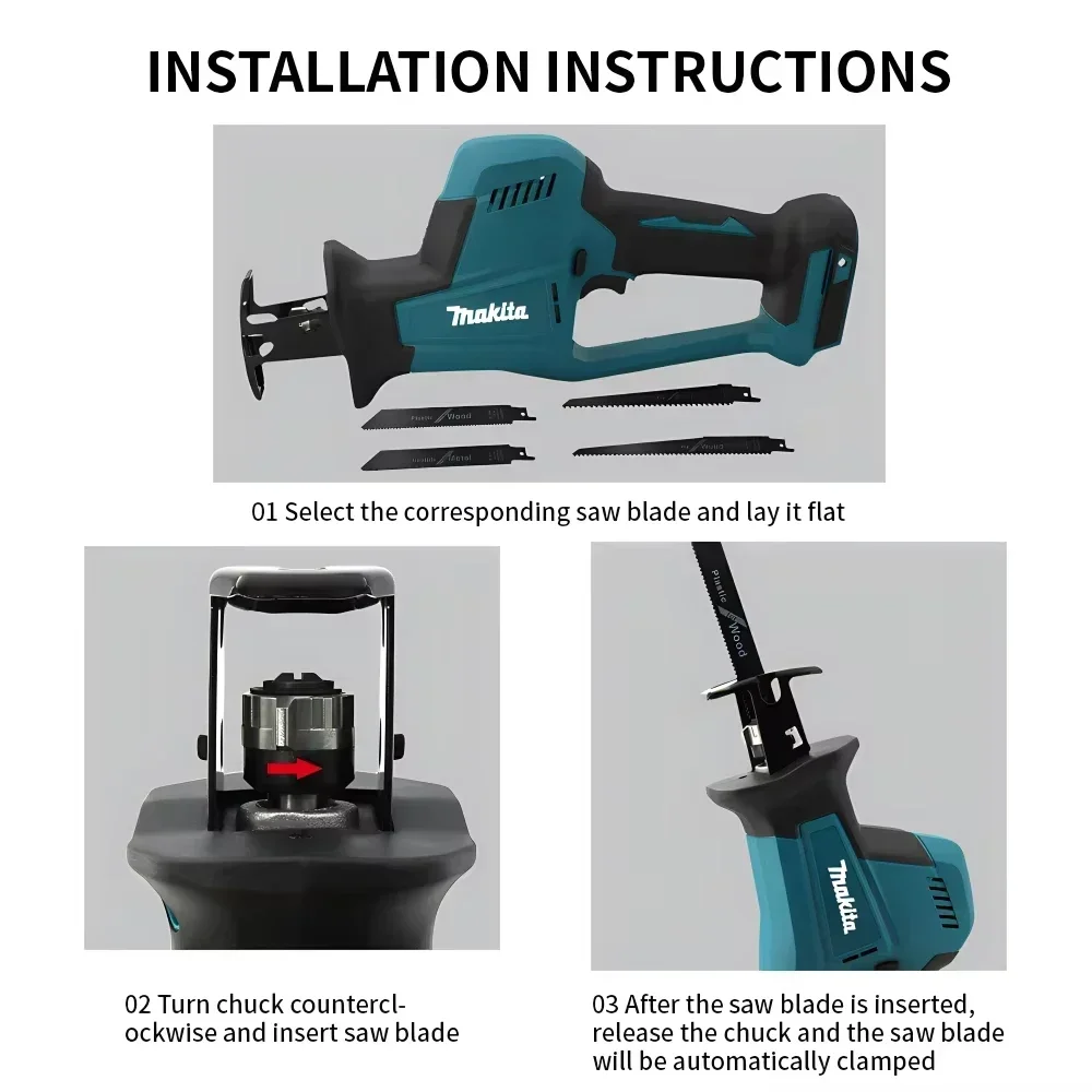 Makita DJR189 18V Cordless Ele - مراجعة Woodworking Equipment وسعره