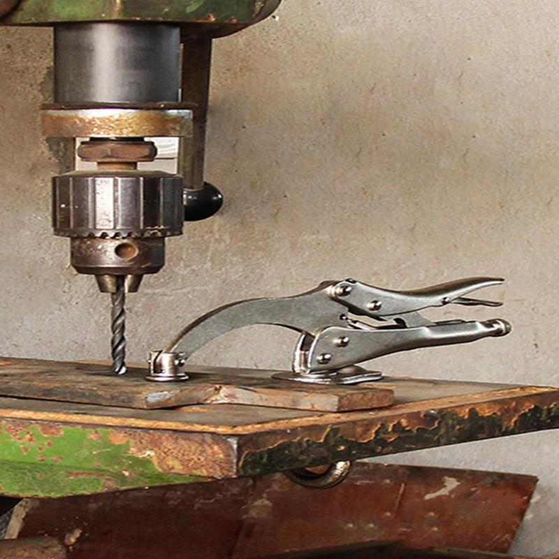 Drill Press Locking Clamp 9 In - مراجعة Woodworking Quick Release Vise وسعره