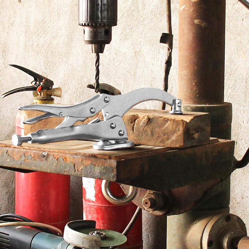 Drill Press Locking Clamp 9 In - مراجعة Woodworking Quick Release Vise وسعره