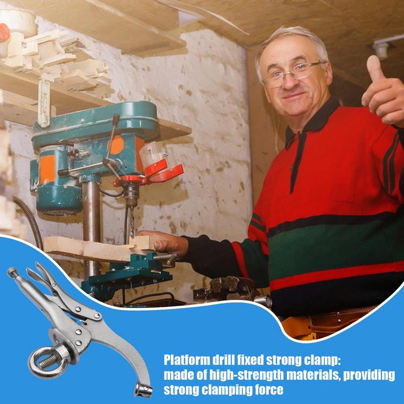 Drill Press Locking Clamp 9 In - مراجعة Woodworking Quick Release Vise وسعره