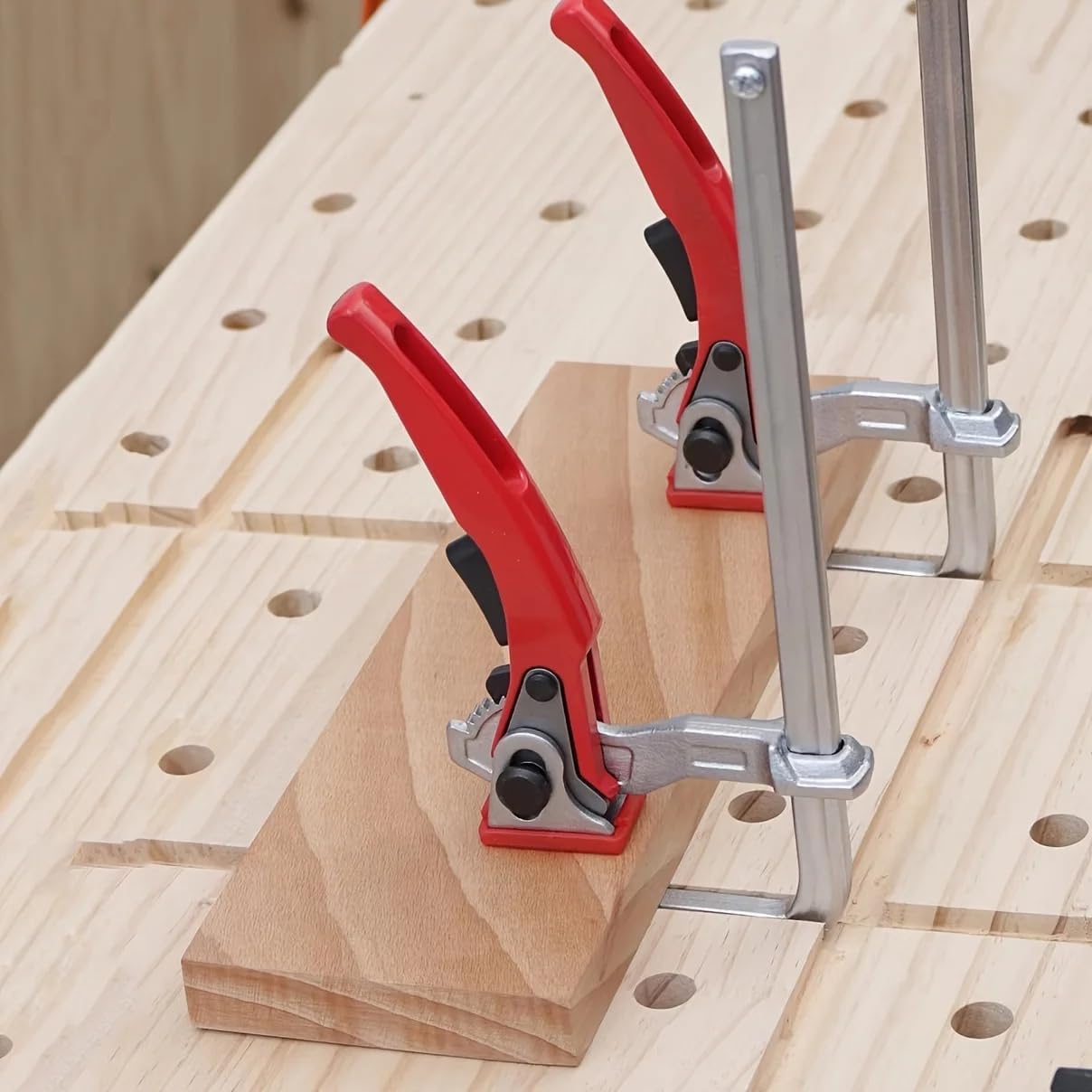 Heavy Duty Ratchet F Clamp Qui - مراجعة Woodworking Quick Clamps وسعره