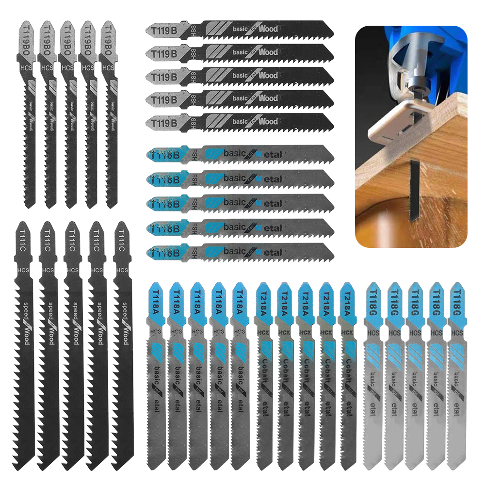 35-Piece Jigsaw Blade Set, Mix - مراجعة Woodworking Equipment وسعره