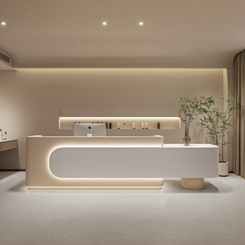 Modern Luxury Reception Desk B - مراجعة Woodworking Institute وسعره