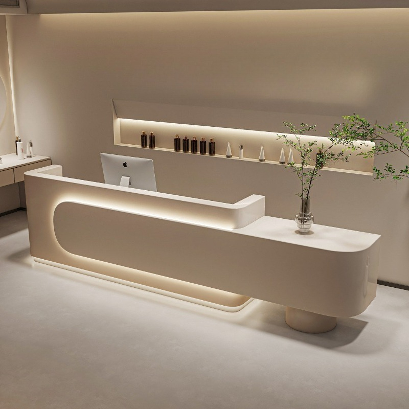 Modern Luxury Reception Desk B - مراجعة Woodworking Institute وسعره