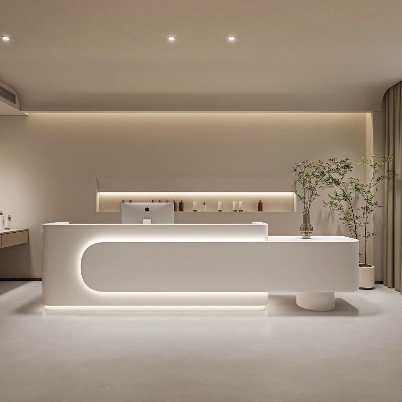 Modern Luxury Reception Desk B - مراجعة Woodworking Institute وسعره